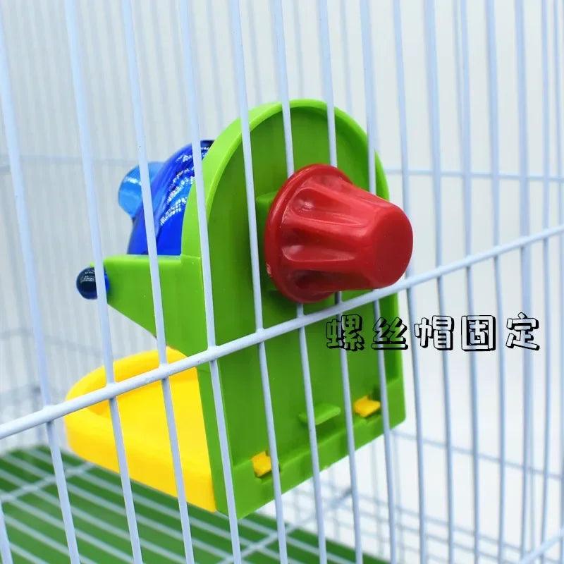 1PCS Pet Bird Toys For Parrots Bird Cage Feeder Foraging Intelligence Fun Training Leaking Food Props Random Color Accessories