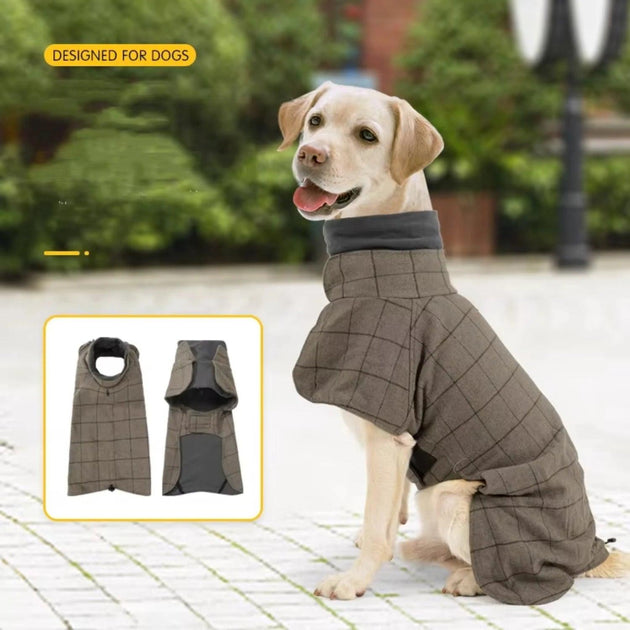 Design Luxury Jacket Waterproof Adjustable British style pet dog suit vest