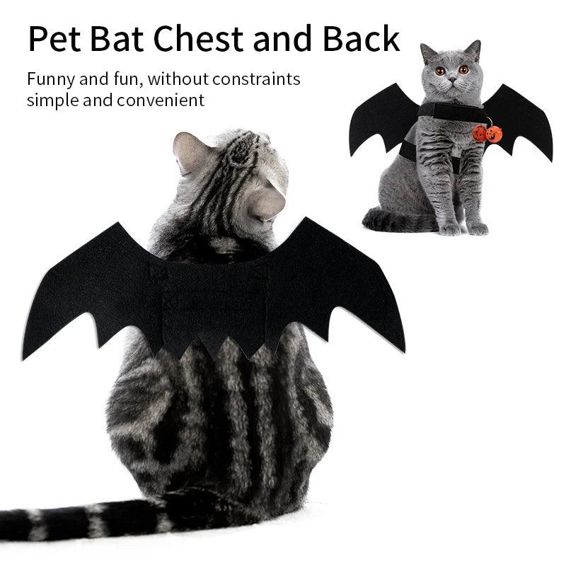 Fashion Cat Clothes Bat Wings Funny Dog Costume Artificial Wing Pet Cosplay Prop Halloween Christmas Cat Costume Pet Products