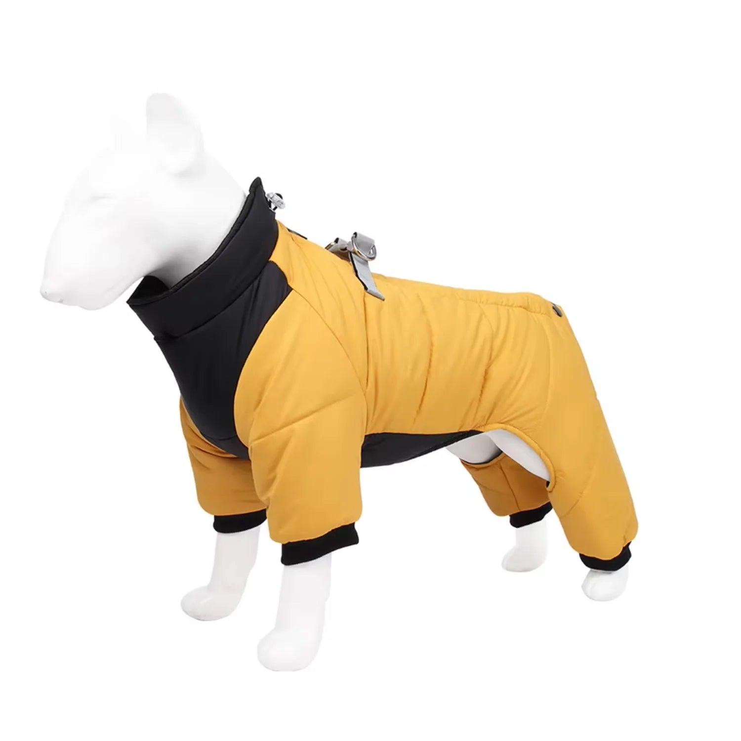 Pet Apparel Dog Clothes Luxury Thick  Warm Winter jacket  Waterproof Dog Jumpsuit Clothes