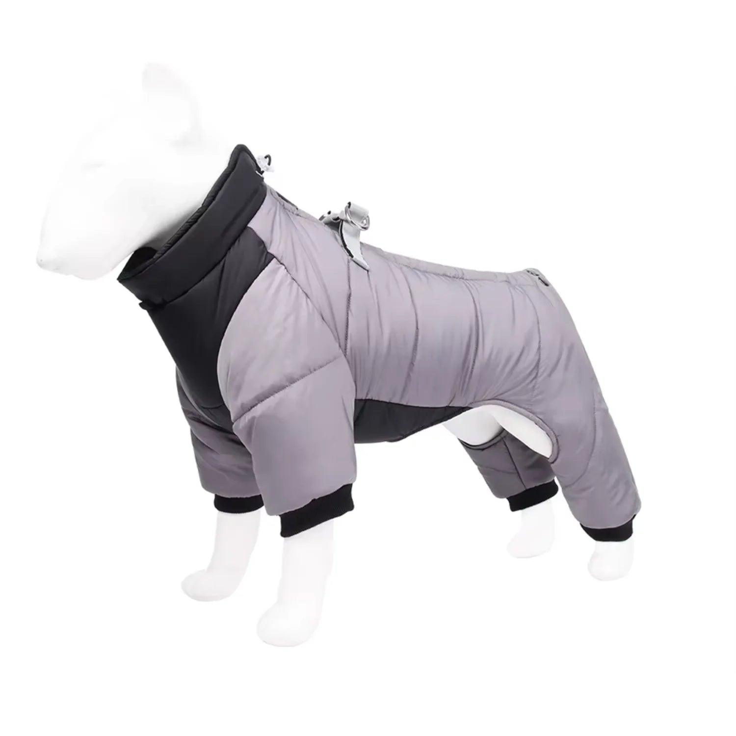 Pet Apparel Dog Clothes Luxury Thick  Warm Winter jacket  Waterproof Dog Jumpsuit Clothes