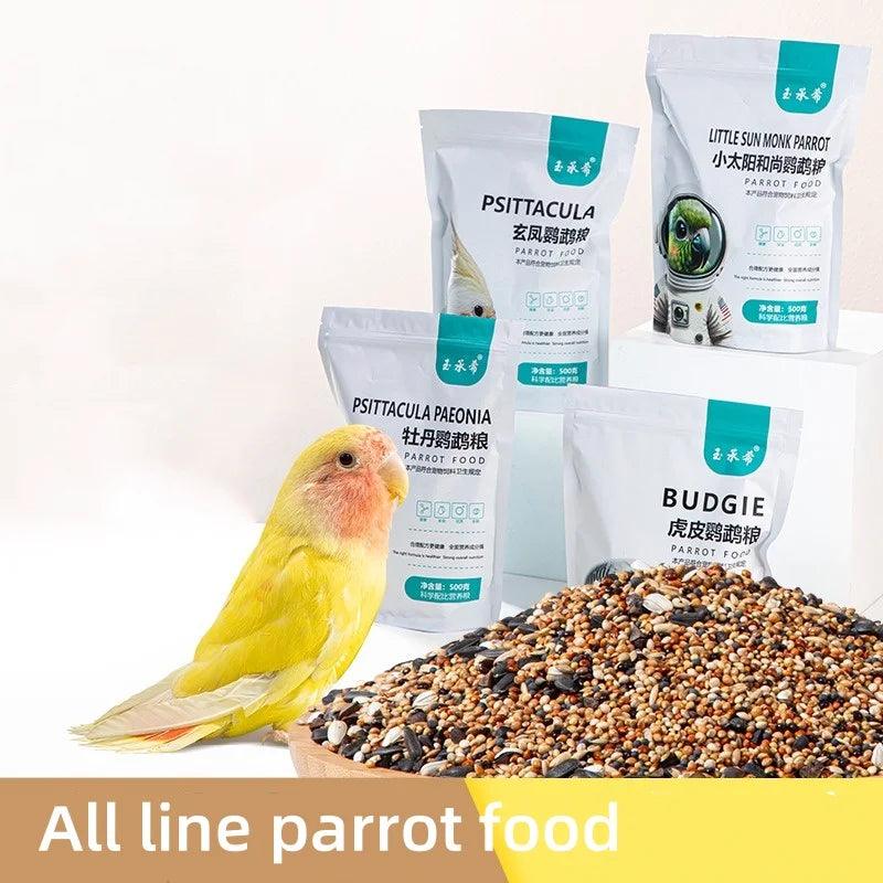 Parrot Food Budgie Psittacula Paeonia Psittacula Little Sun Monk Parrot Mixed Grain Parrot Feed Bird Feed Seasonal New Grain