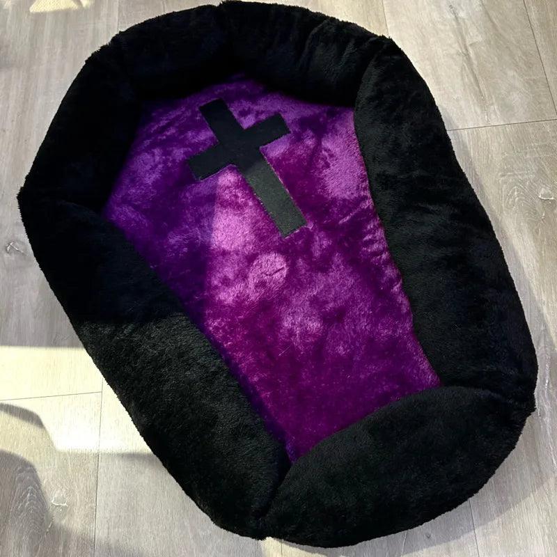 Halloween Pet Nest Large Cat Bed Warm Plush Pat Cat Dog Mat Soft Cute Pet Supplies Puppy Kennel Washable Cat Sleep Bed Cushion