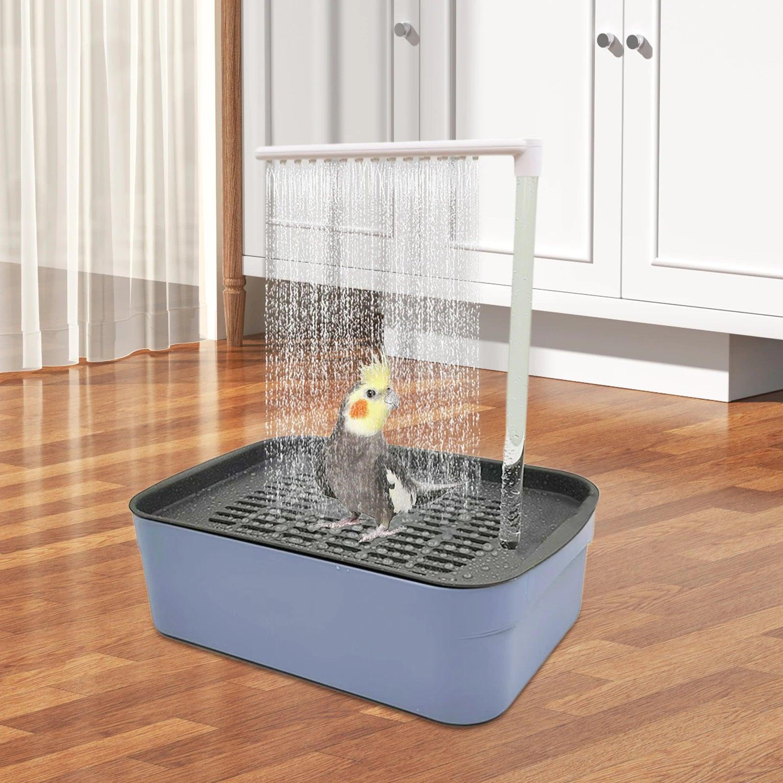 Parrot Automatic Bathtub Bird Bath Circulating Water Shower Parrot Circulation Shower Pet Bird Bathtub Bird Cleaning Bath Tub