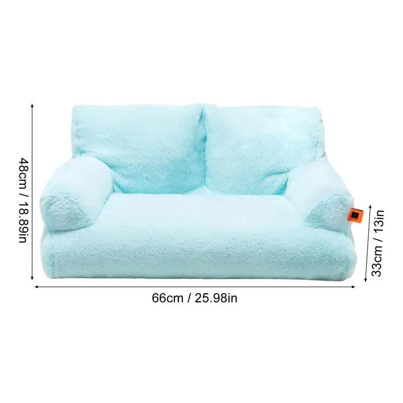 Cat Couch Bed Washable Pet Sofa Warm Cat Bed Plush Puppy Bed Small Dog Sofa With Anti-Slip Bottom Pet Bed For Small Medium Dogs